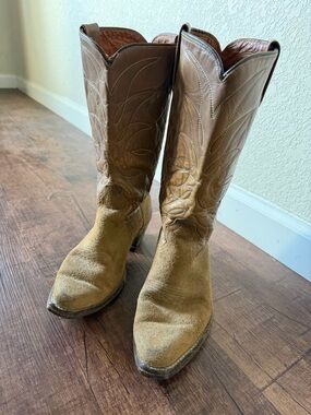ACME Tan Western Cowboy Boots